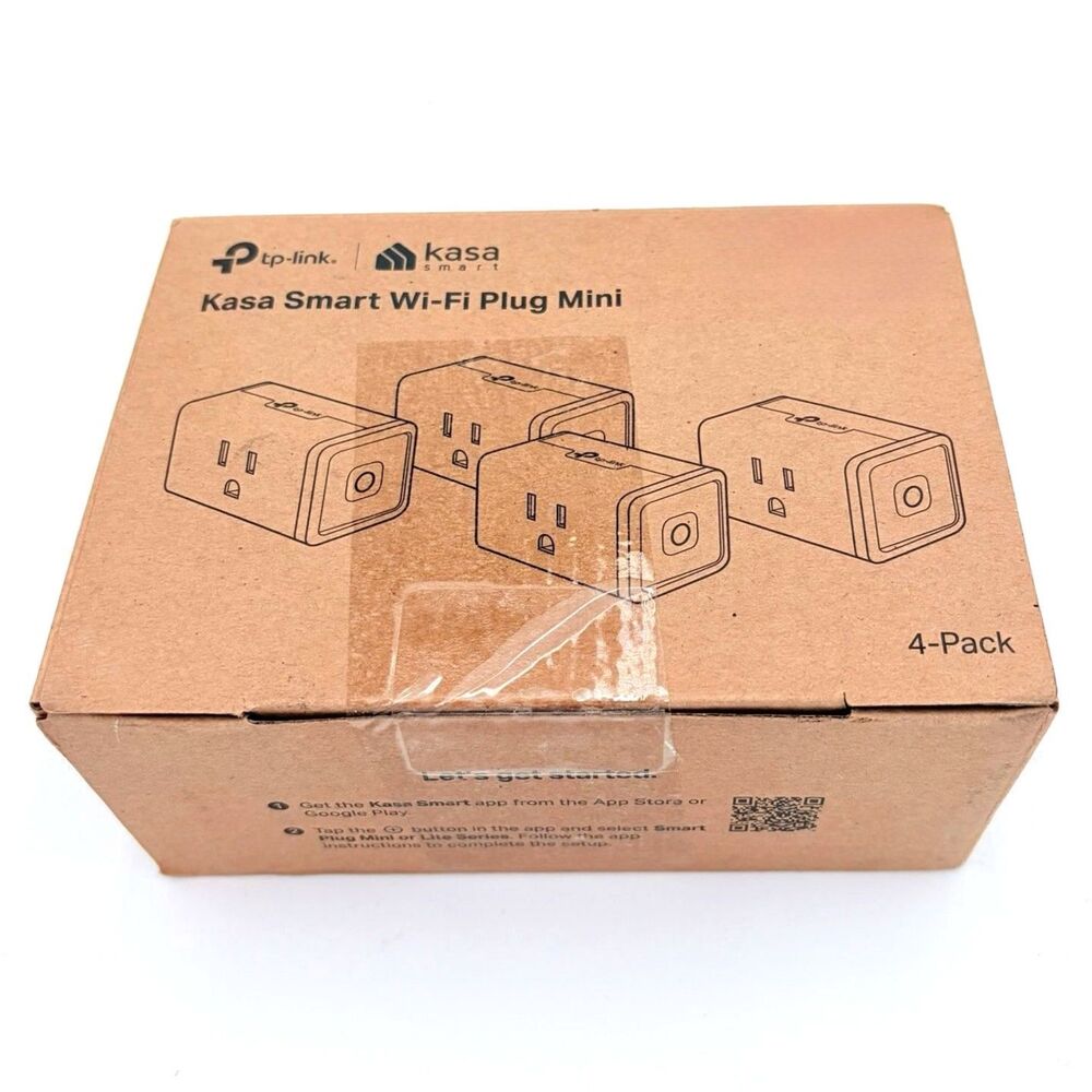 TPLINK Kasa Smart Wi-Fi Plug Mini, 4-Pack (HS103P4)